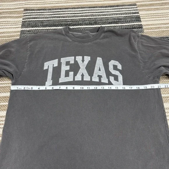 John Galt Brandy Melville Texas Shirt Women Large Gray Long Sleeve Casual UT - Picture 7 of 8